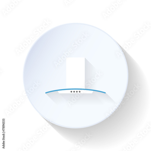 Extractor hood flat icon
