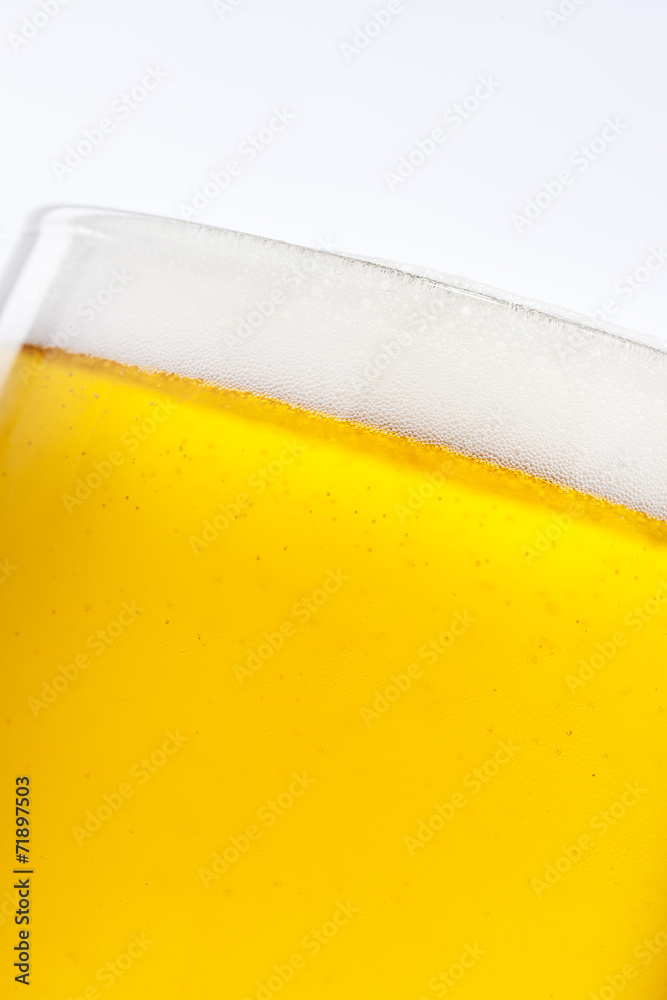 Beer bubbles in the high magnification and close-up Beer bubbles in the high magnification and close-up