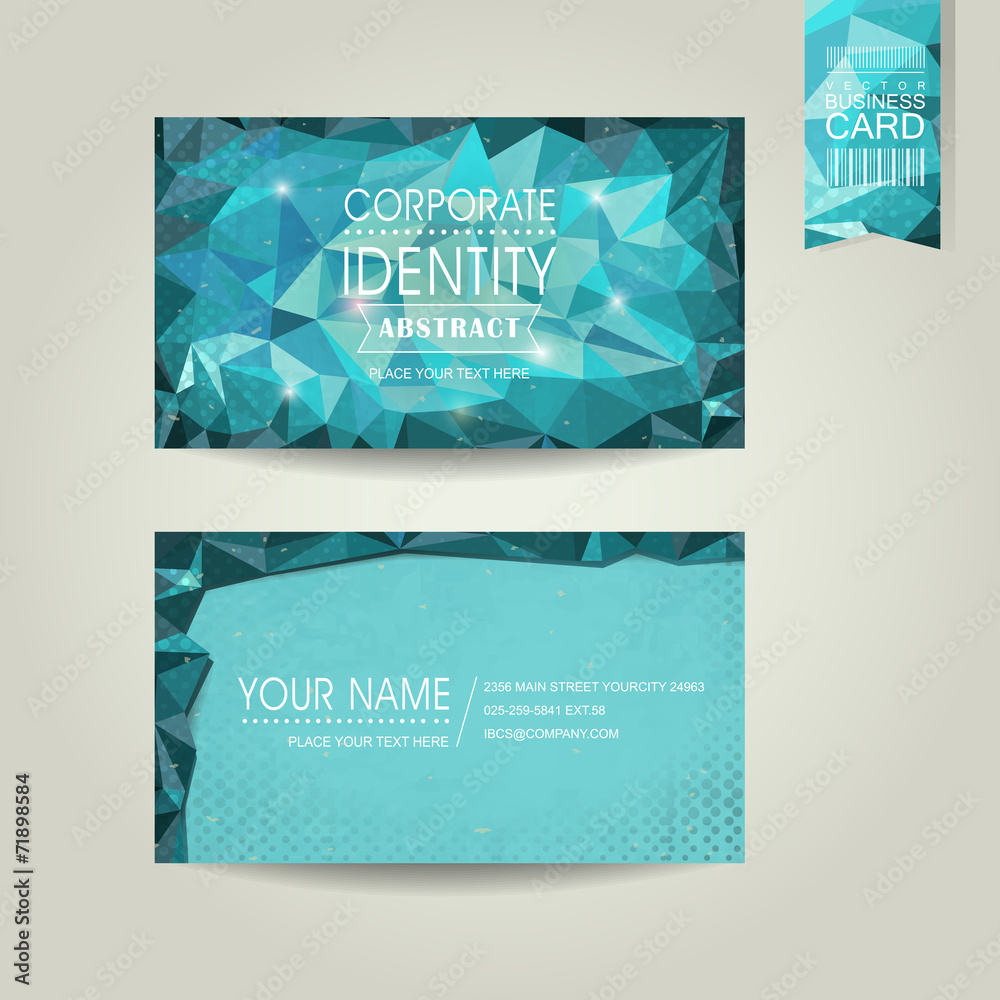 Obraz abstract polygonal background for business card