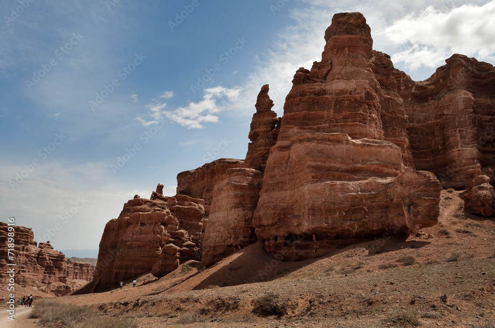 Fototapeta premium Valley of Castles in Sharyn Canyon