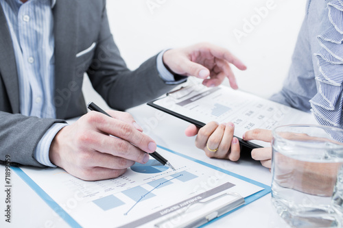 Business people discussing during a meeting