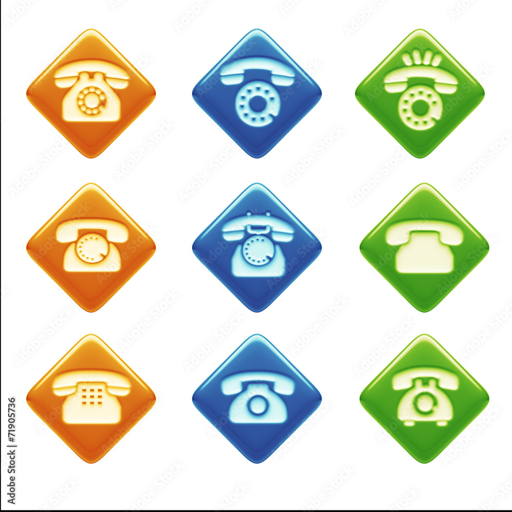 Contact Icons isolated on white Contact Icons isolated on white