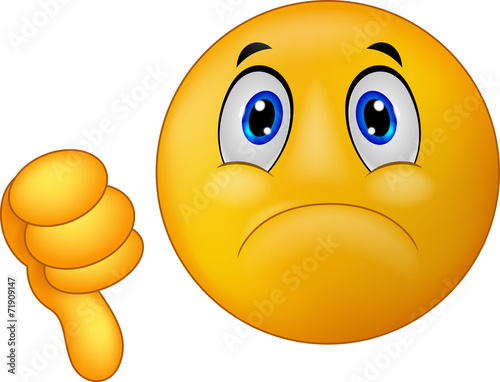 Dislike sign emoticon