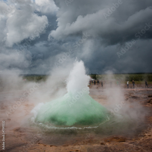 Geyser champ géothermique de Geysir