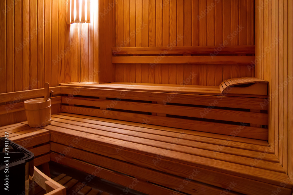 Sauna with bucket Sauna with bucket