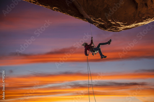 Climber on the edge.