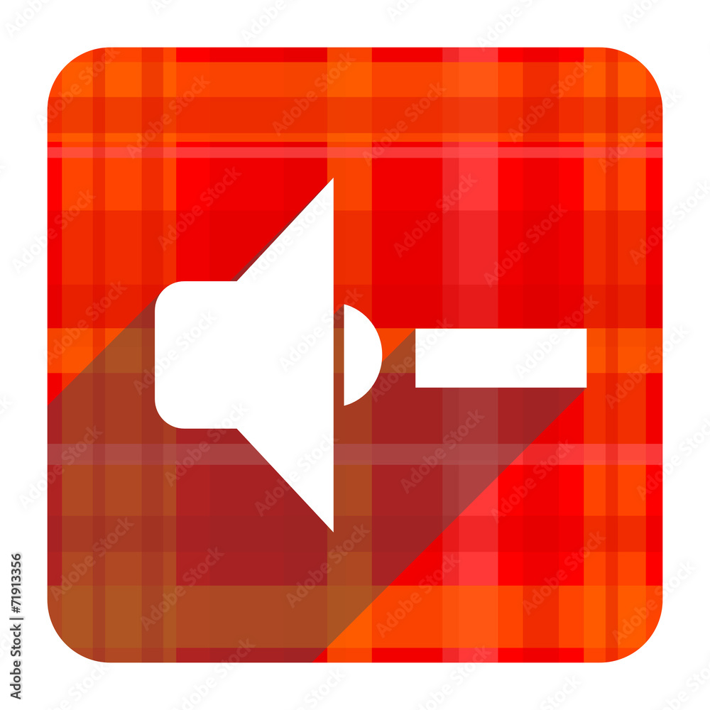 speaker volume red flat icon isolated speaker volume red flat icon isolated