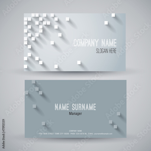 Business card design, abstract background.
