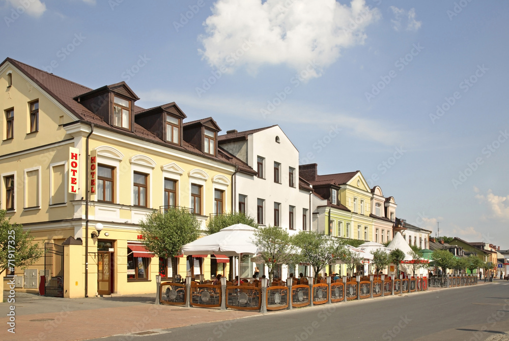 Marketplace in Biala Podlaska. Poland