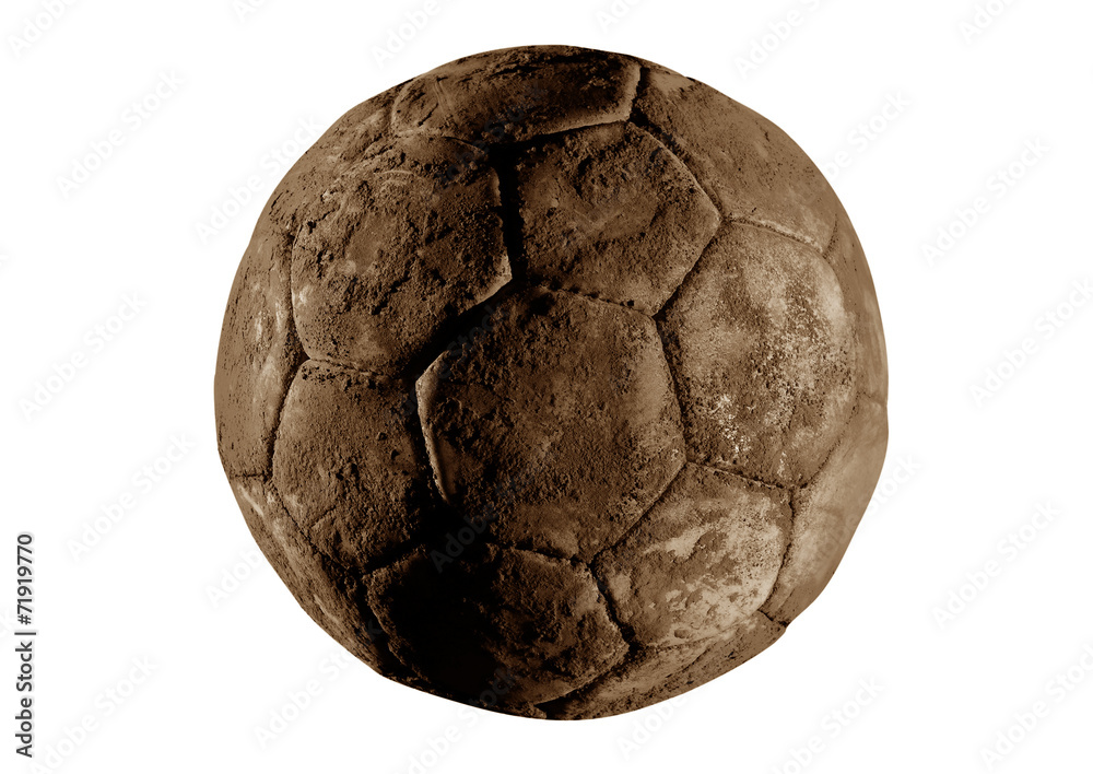 Fototapeta premium Soccer ball old