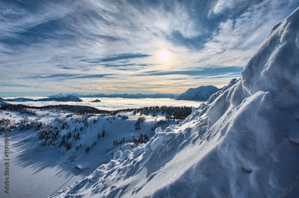 Obraz premium Winter Alps