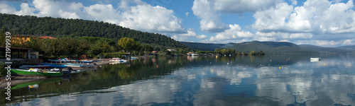Panorama Of Bracciano Lake