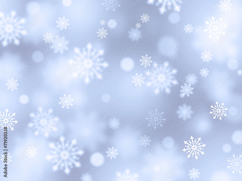 silver snowflakes background