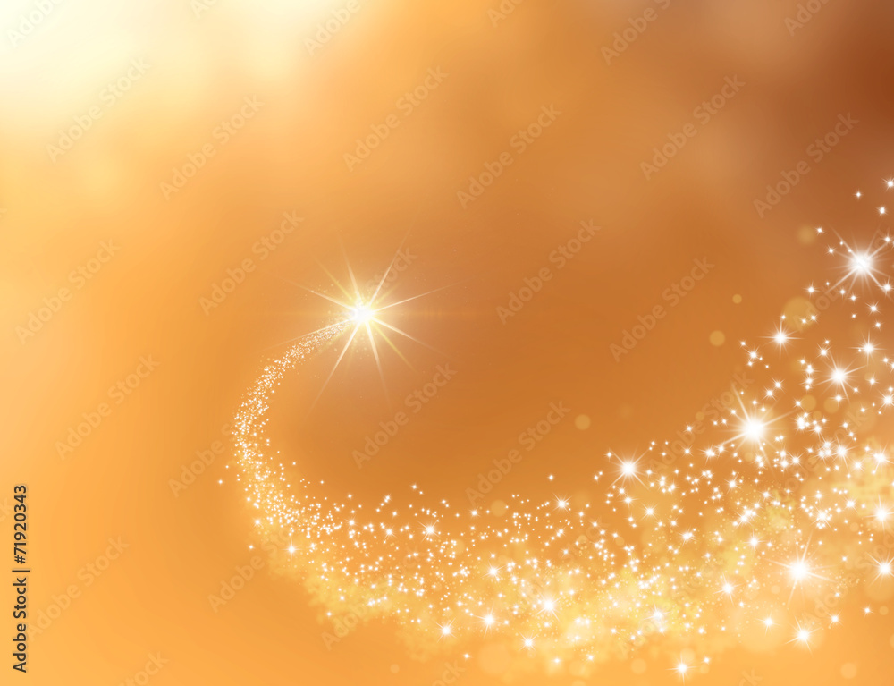 gold shooting star background Stock Illustration | Adobe Stock