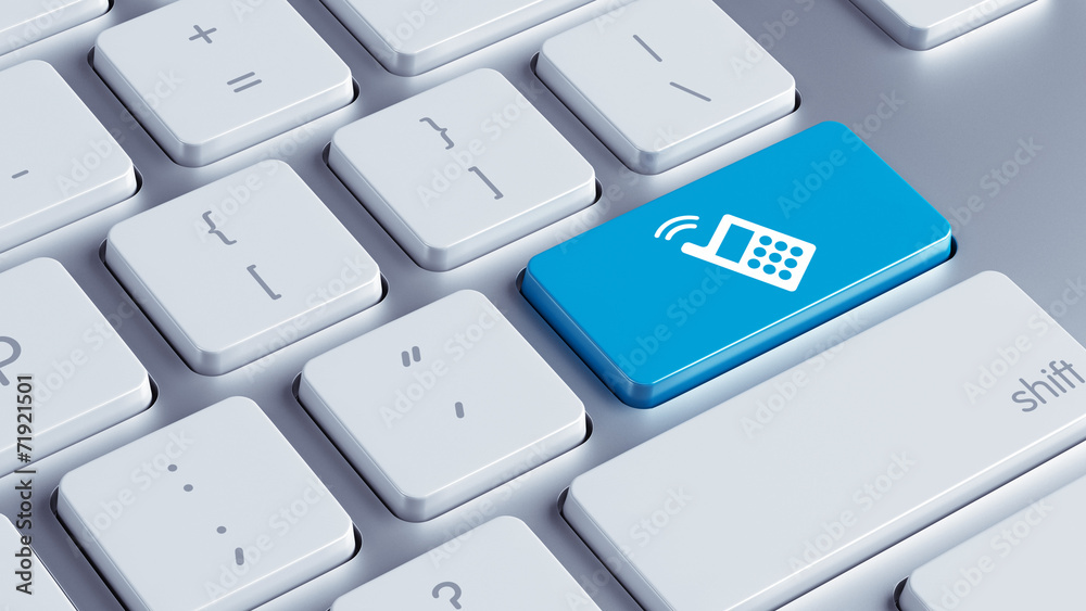 Fototapeta premium Keyboard Contact Icon