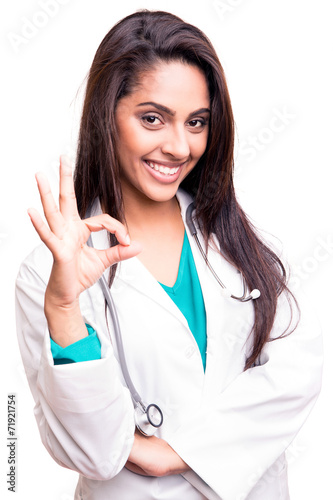 Doctor doing ok sign