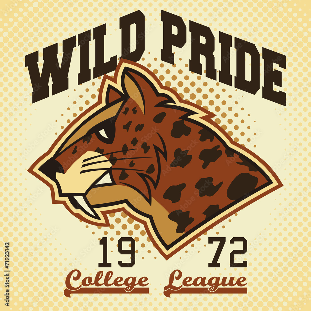 Obraz premium Wild pride sports mascot