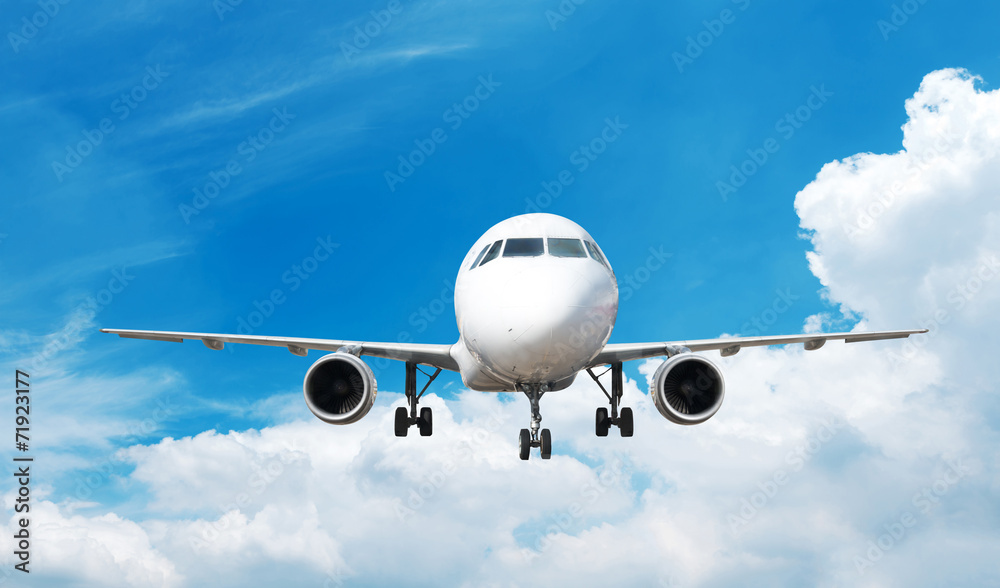 Obraz premium Duży samolot pasażerski