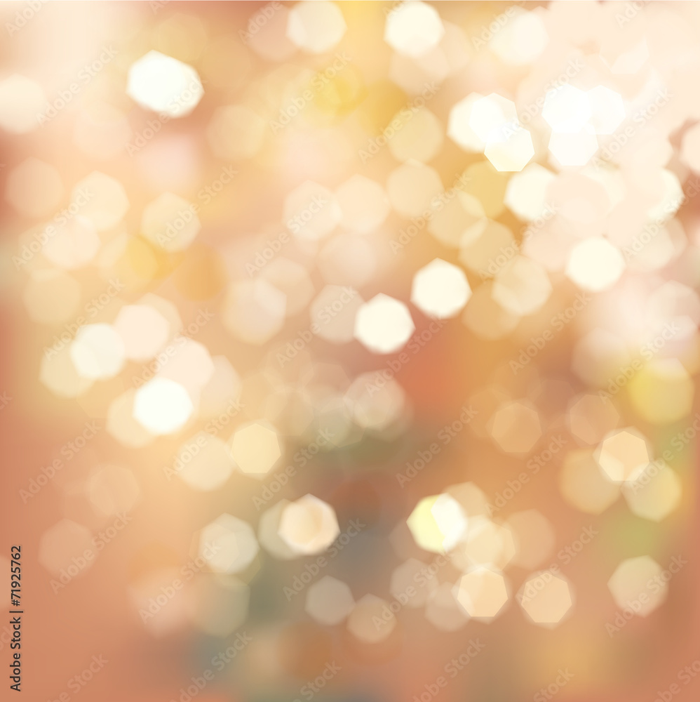 Classic sunshine and Bokeh background Vintage tone, Vector