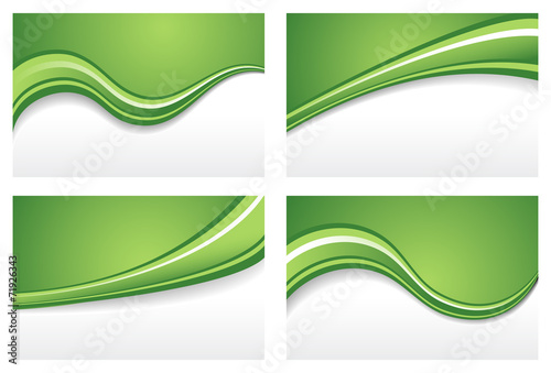 Green Wave Backgrounds