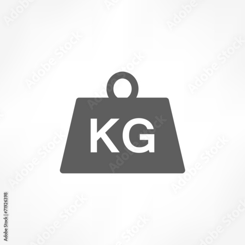 weight kilogram icon
