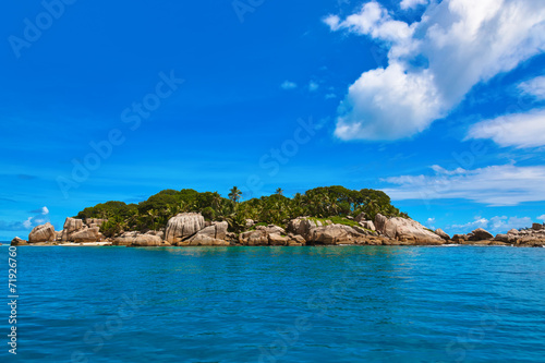 Tropical island at Seychelles