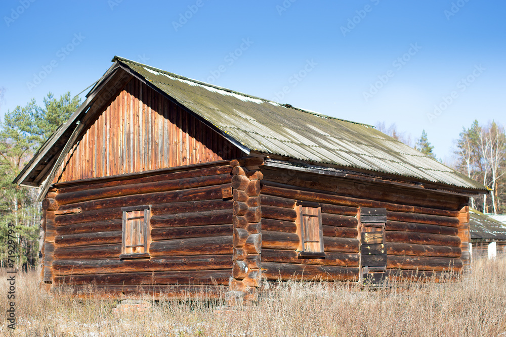 abandoned house from forest