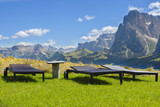 Lounge Chairs Overlooking in mountains