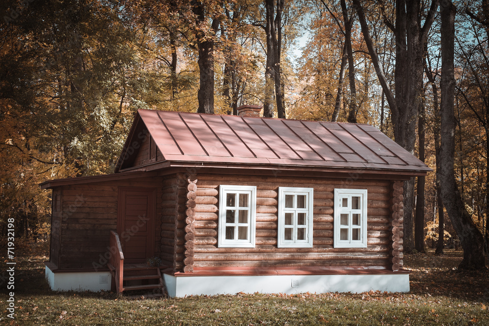 Obsolete wooden hut in village Obsolete wooden hut in village
