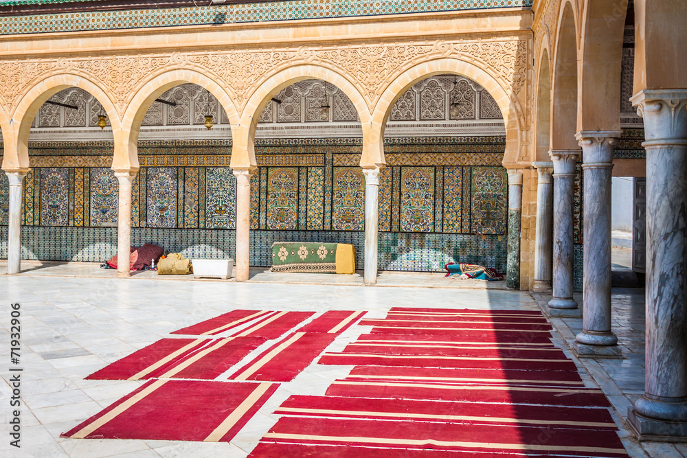 Obraz premium The Great Mosque of Kairouan in Tunisia