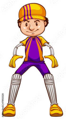 A cricket player