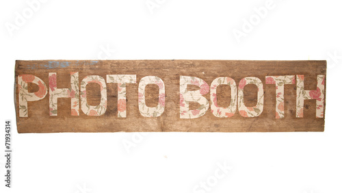 rustic floral photo booth sign