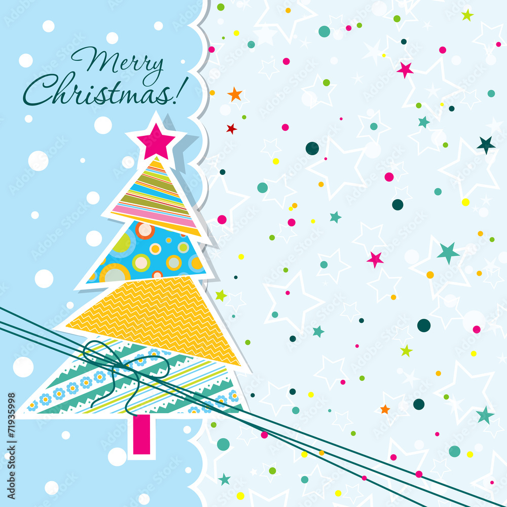 Template Christmas greeting card, vector Template Christmas greeting card, vector