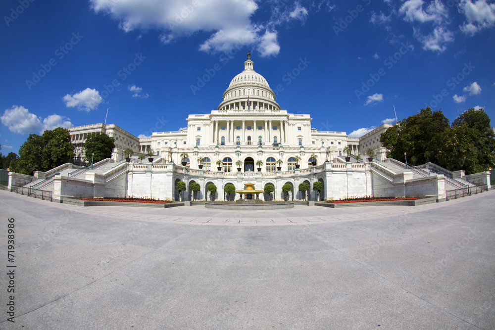 Fisheye photo - Government Capitol building in Washington