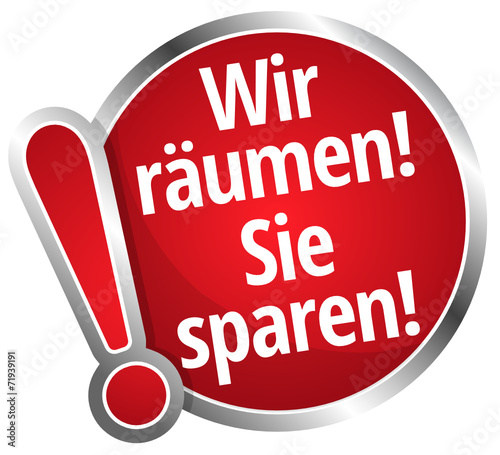 Wir räumen Sie sparen