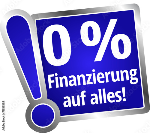 0 % Finanzierung auf alles