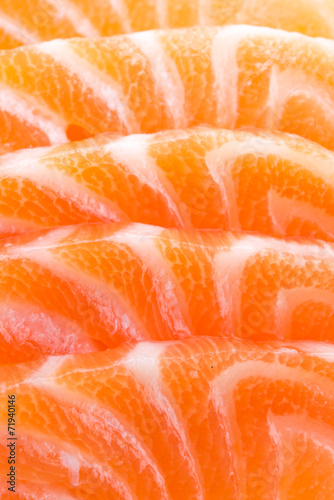 Salmon meat close up