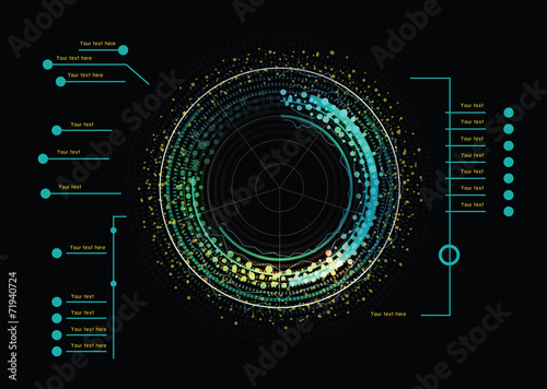 Futuristic infographics