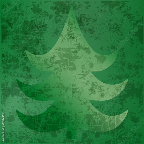 background green christmas tree