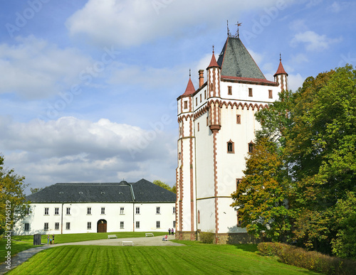 White Tower of Castle Hradec nad Moravici, Czech Republic photo