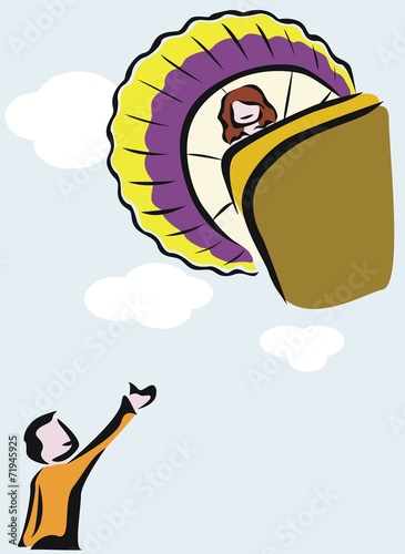 volar en globo es divertido