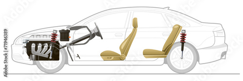 Cut-away  car