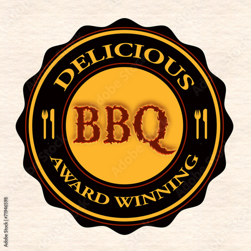 delicious bbq stamp