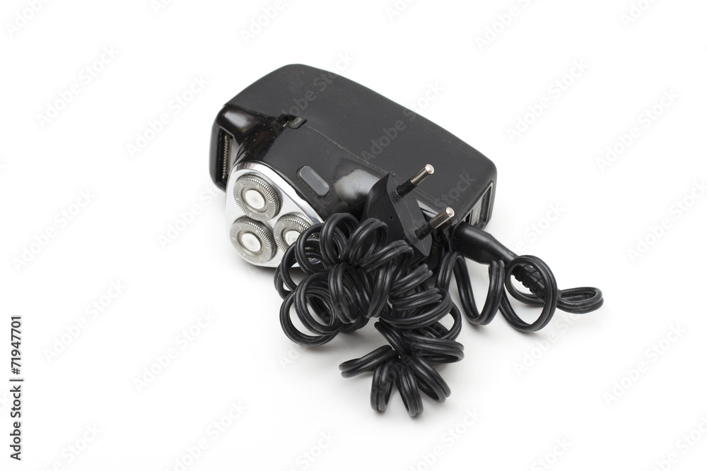 electric shaver on the white background electric shaver on the white background