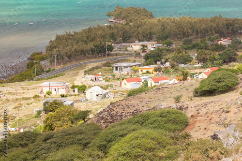 village de Port Sus Est, île Rodrigues