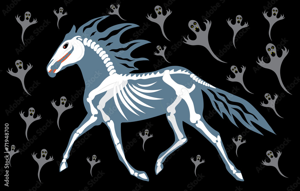 Horse ghost and spirits.
