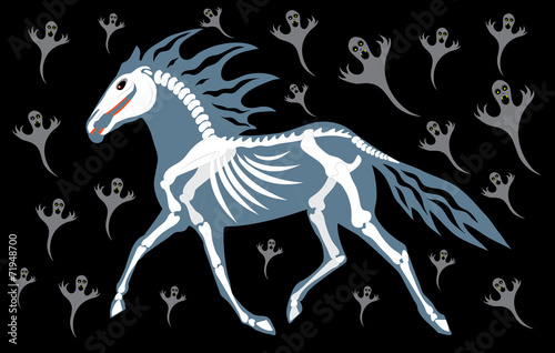 Horse ghost and spirits.