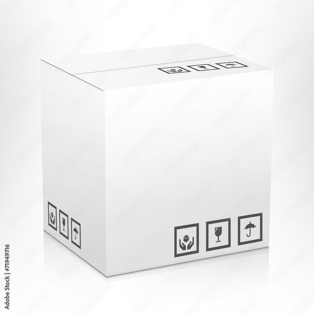 Carton box isolated Carton box isolated