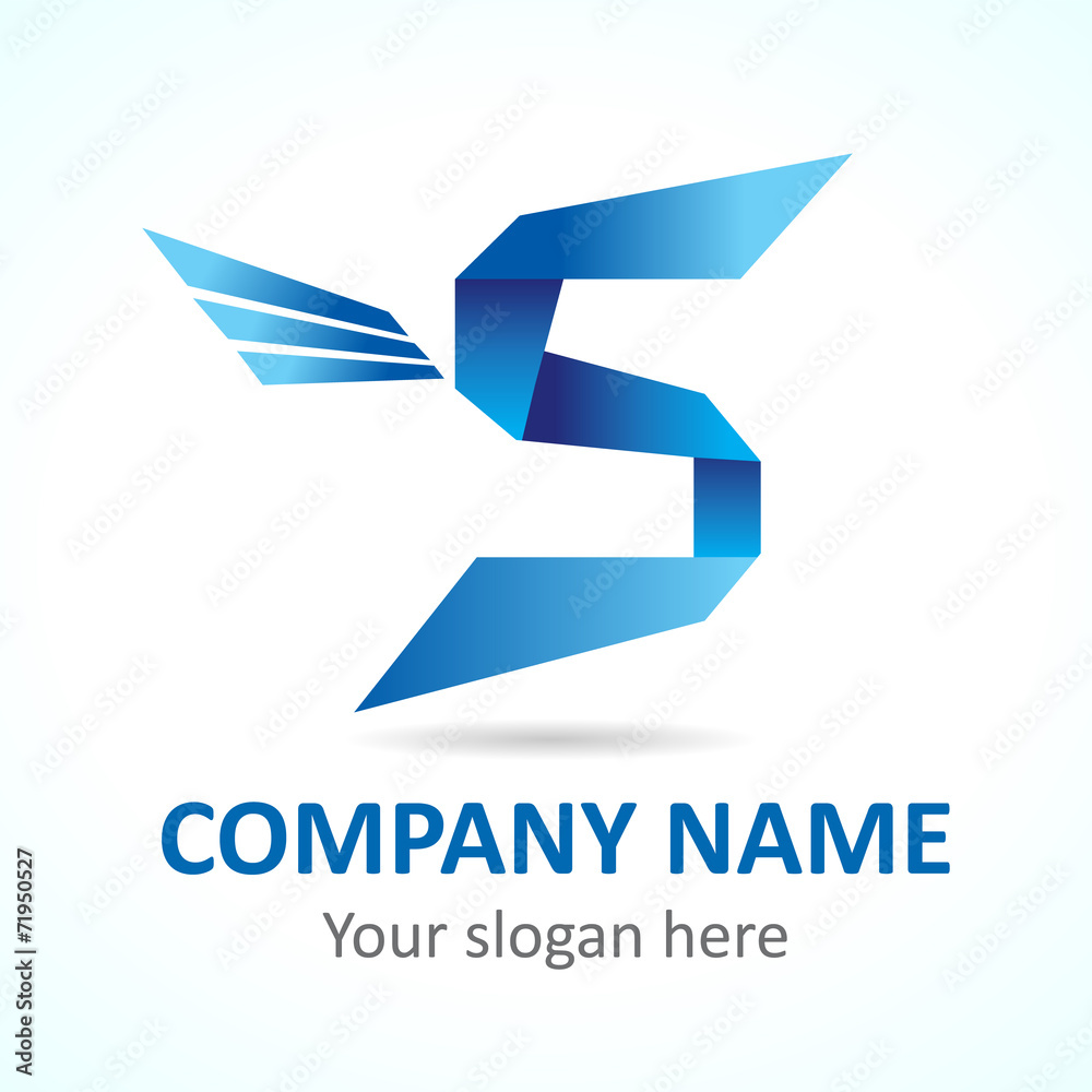 S fly logo template S fly logo template