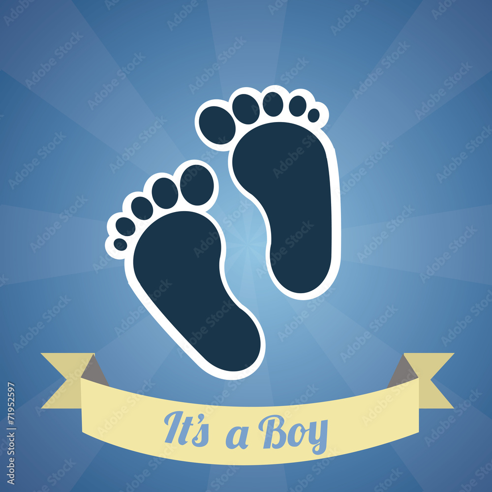 Its a boy illustration over blue color background Its a boy illustration over blue color background